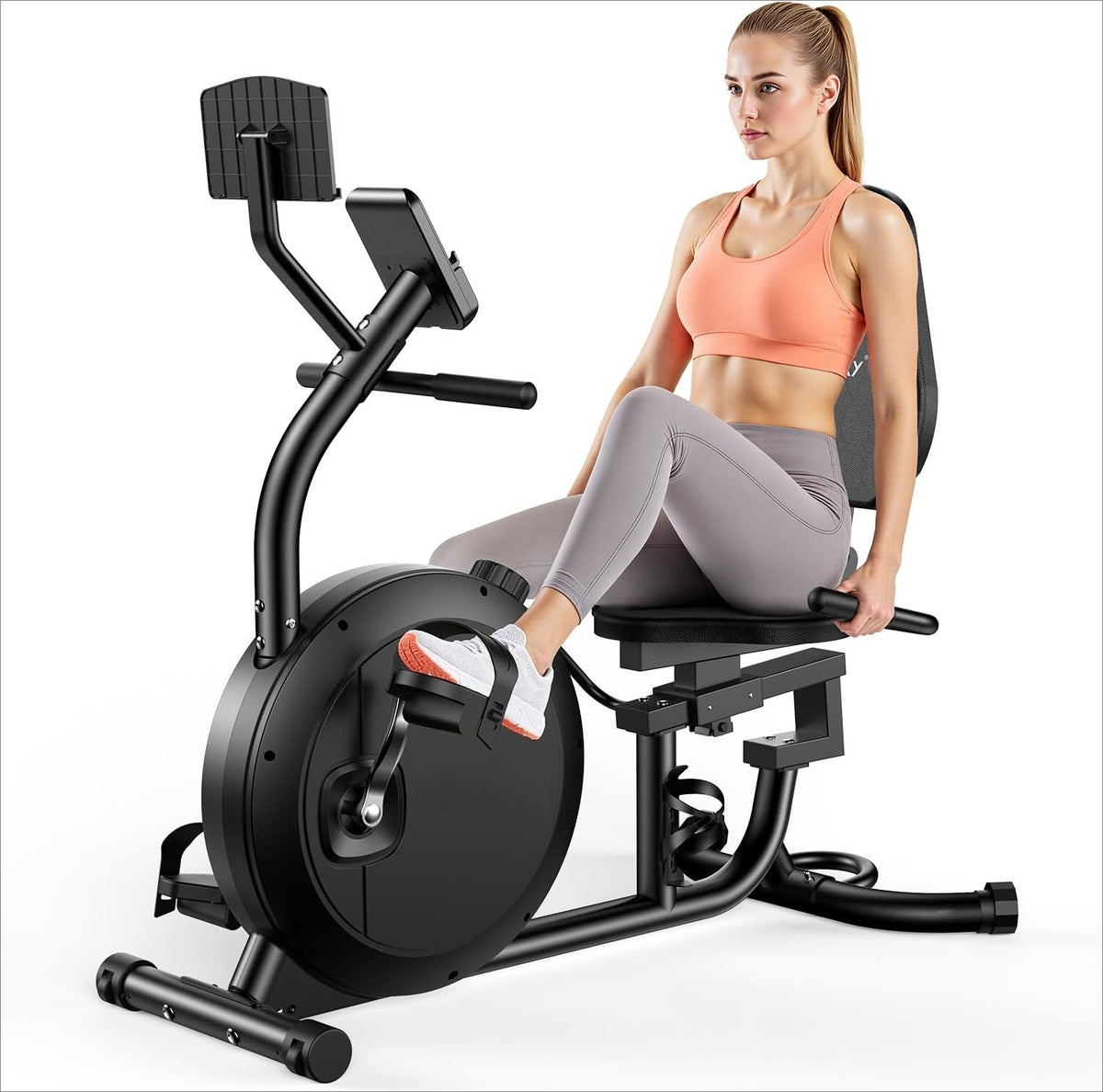 Recumbent Magnetic Exercise Bike 300LBS Capacity