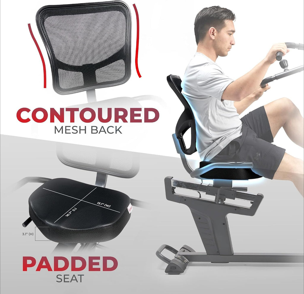 Recumbent Cross Trainer with Arm Exercisers