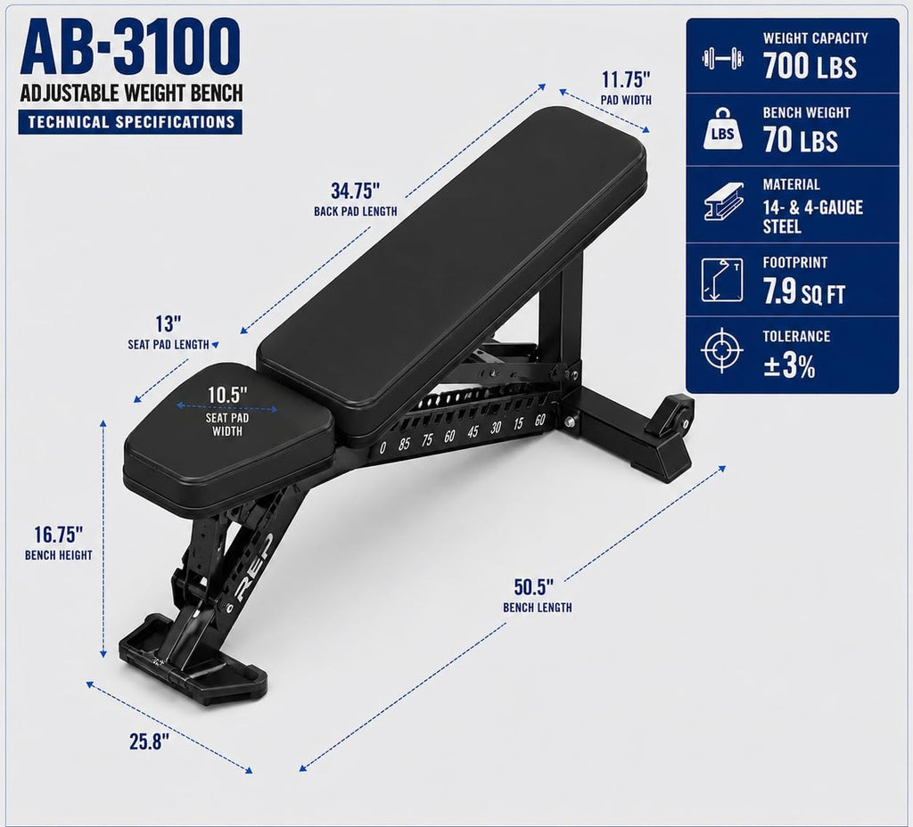 Adjustable Weight Bench AB-3100