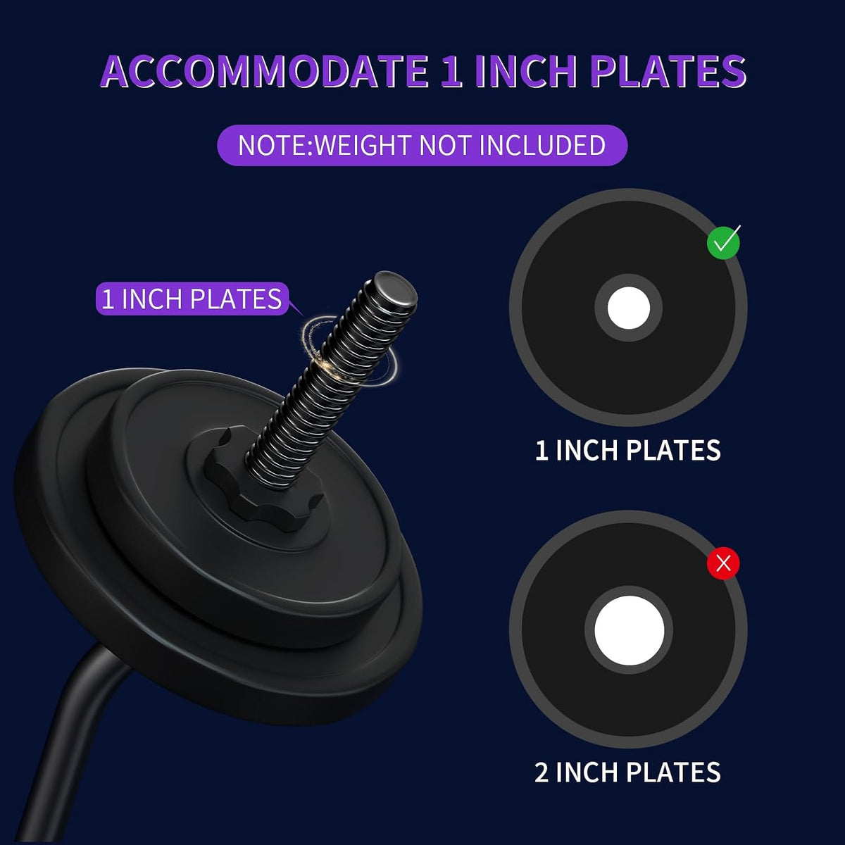 47" EZ Curl Bar 1-inch Curling Bar