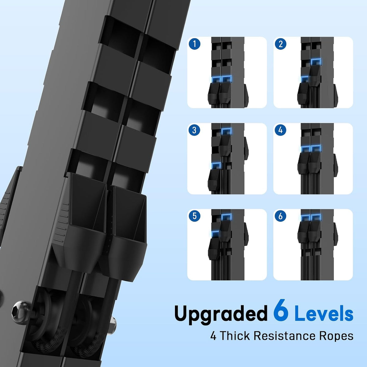 Foldable Stair Stepper 350LBS Capacity