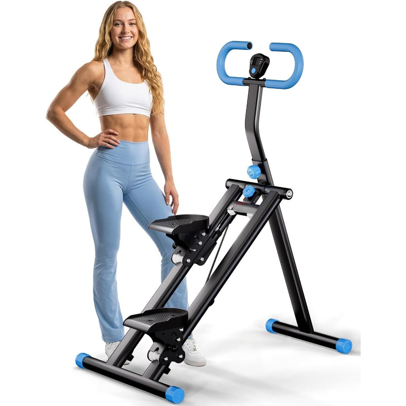 Foldable Stair Climber with LCD Monitor 300LB Capacity