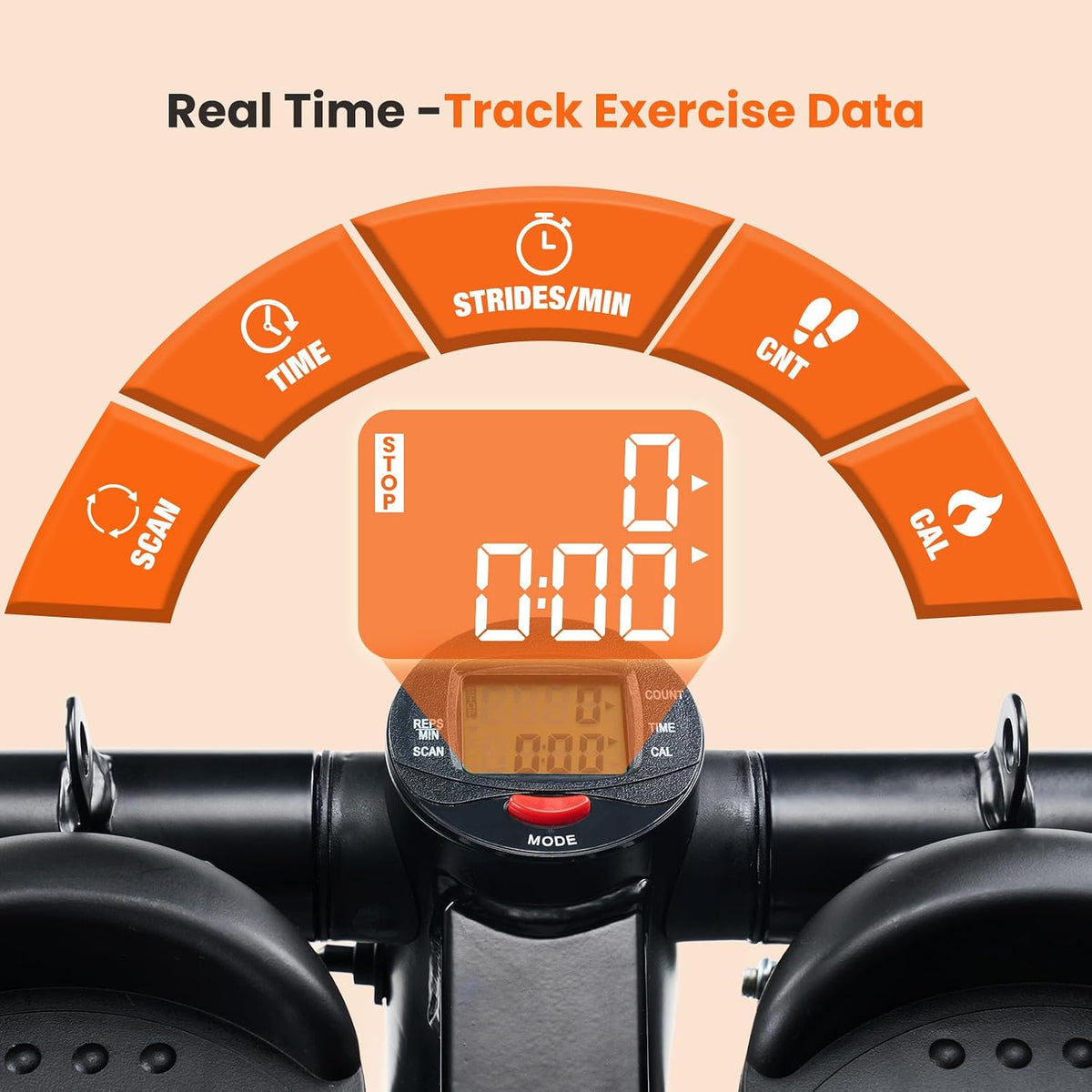 Mini Twist Stepper with Resistance Bands