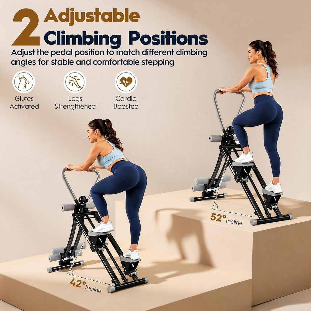 2-in-1 Stair Stepper & Ab Machine Home Gym