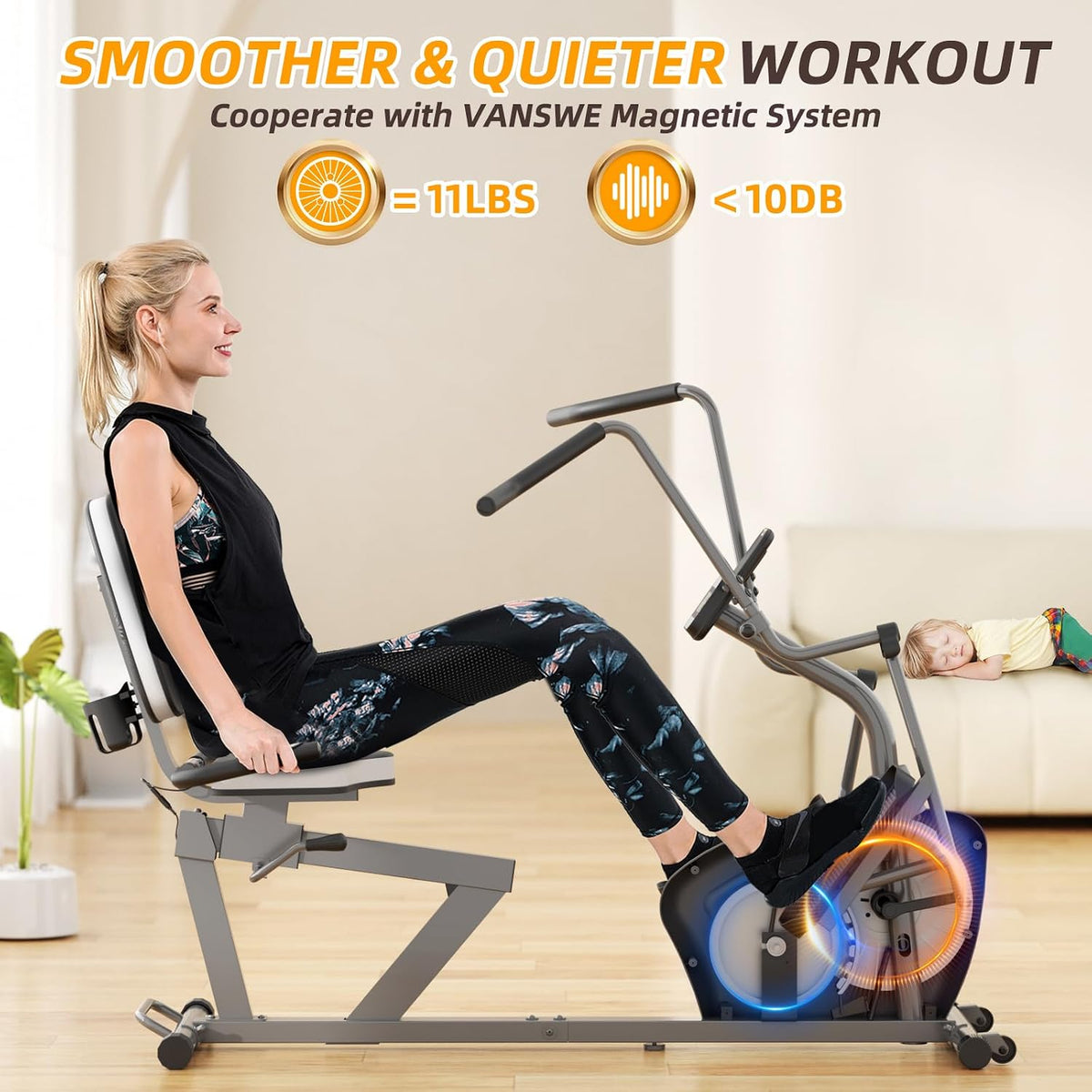Recumbent Elliptical Cross Trainer