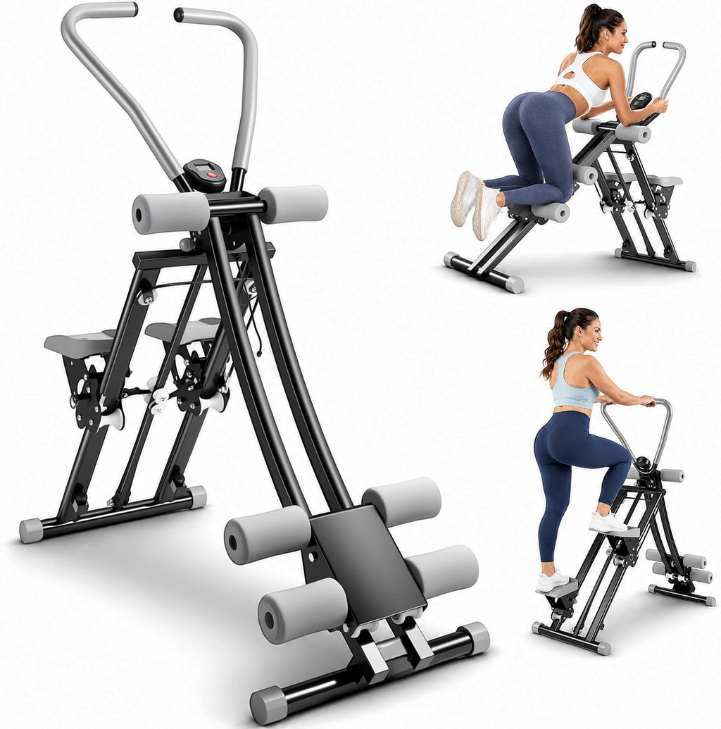 2-in-1 Stair Stepper & Ab Machine Home Gym