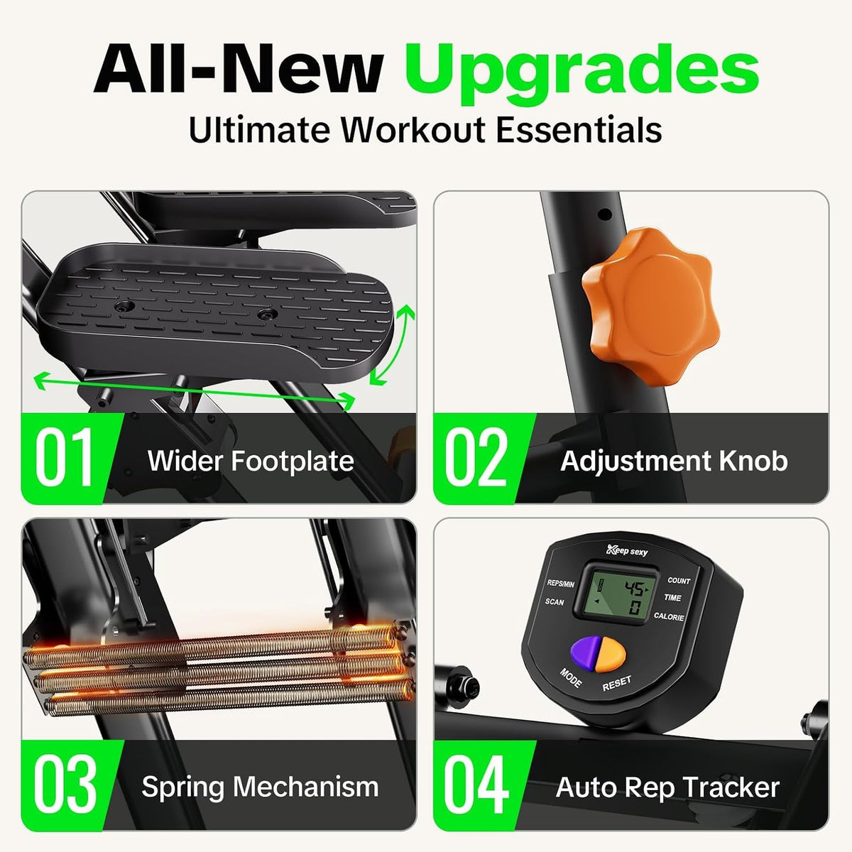 Stair Stepper Adjustable Height & Resistance