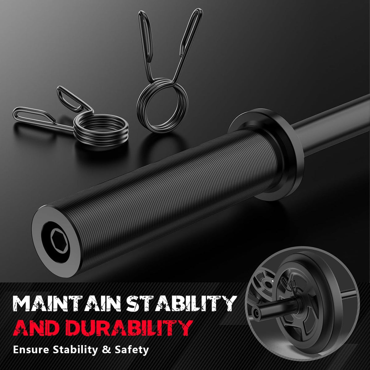 55" Straight Weight Lifting Bar