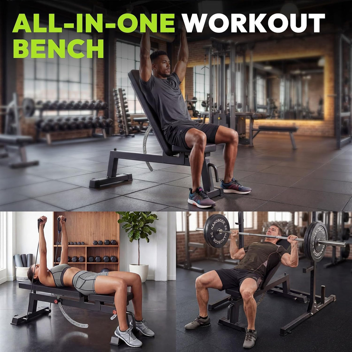 1500 LBS Adjustable Weight Bench