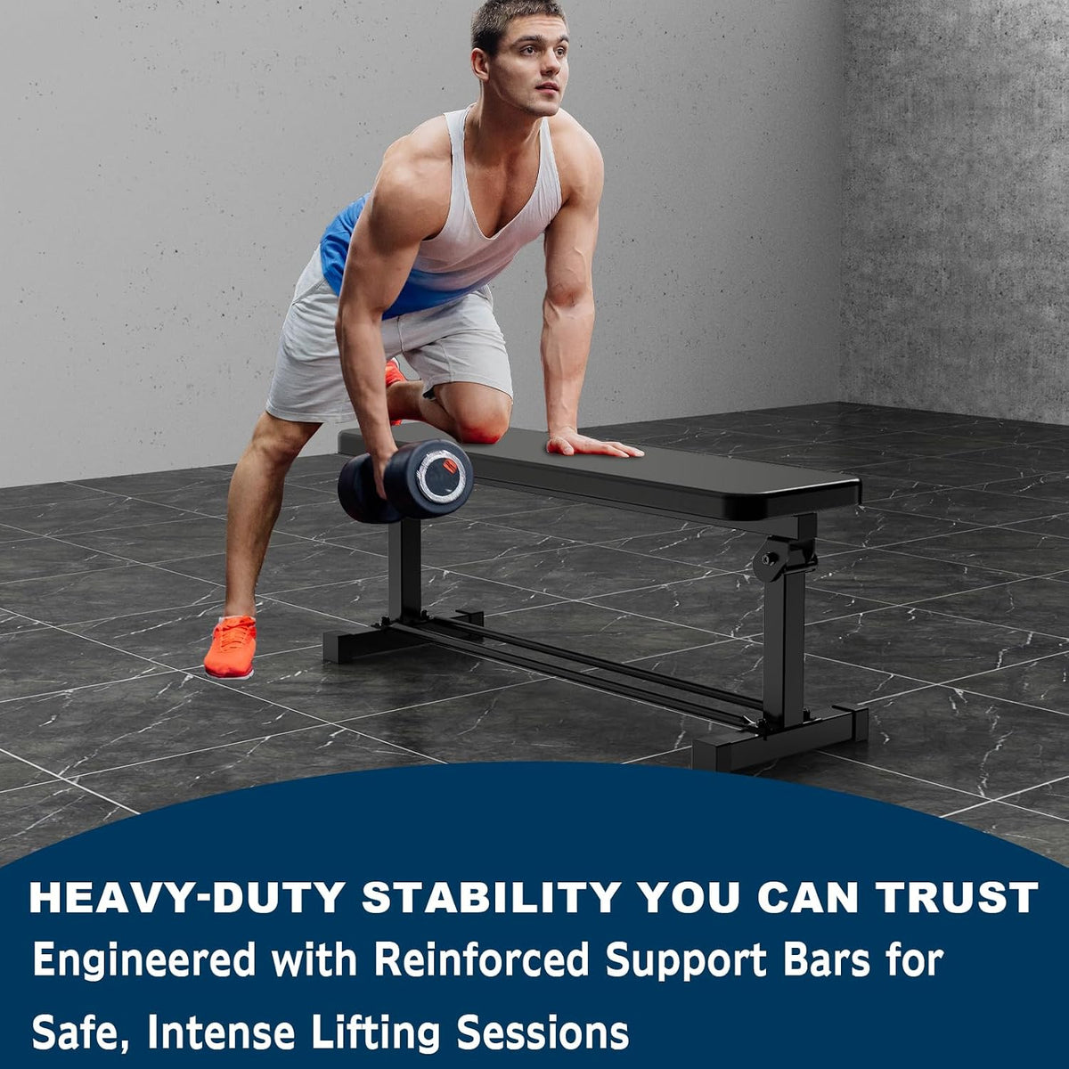 Extended Flat Weight Bench 1000lbs Capacity