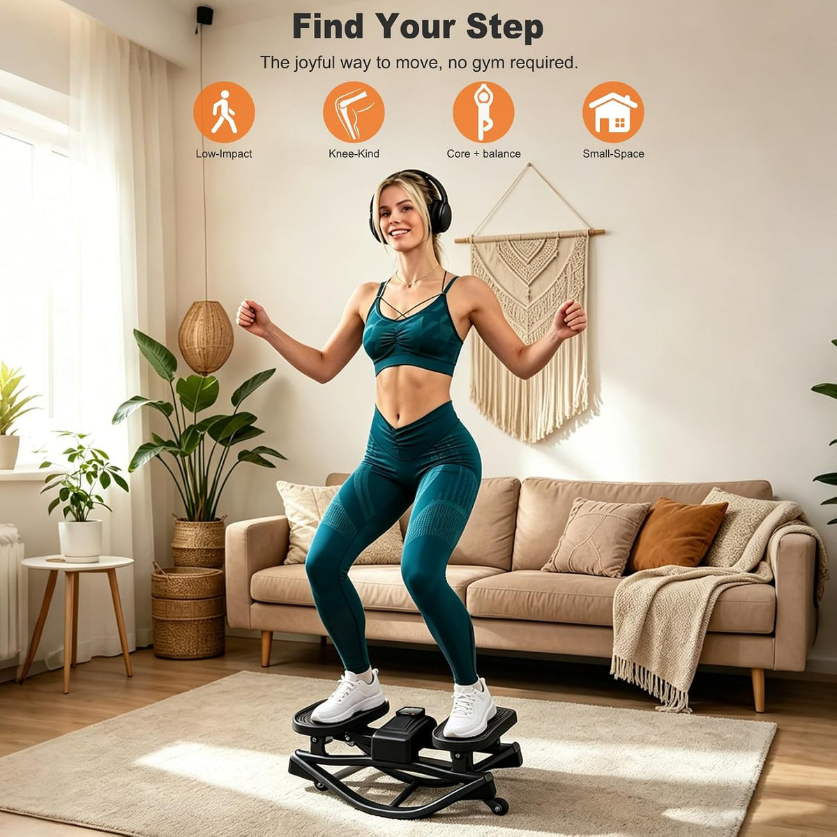 3D Motion Stair Stepper 350LBS Capacity