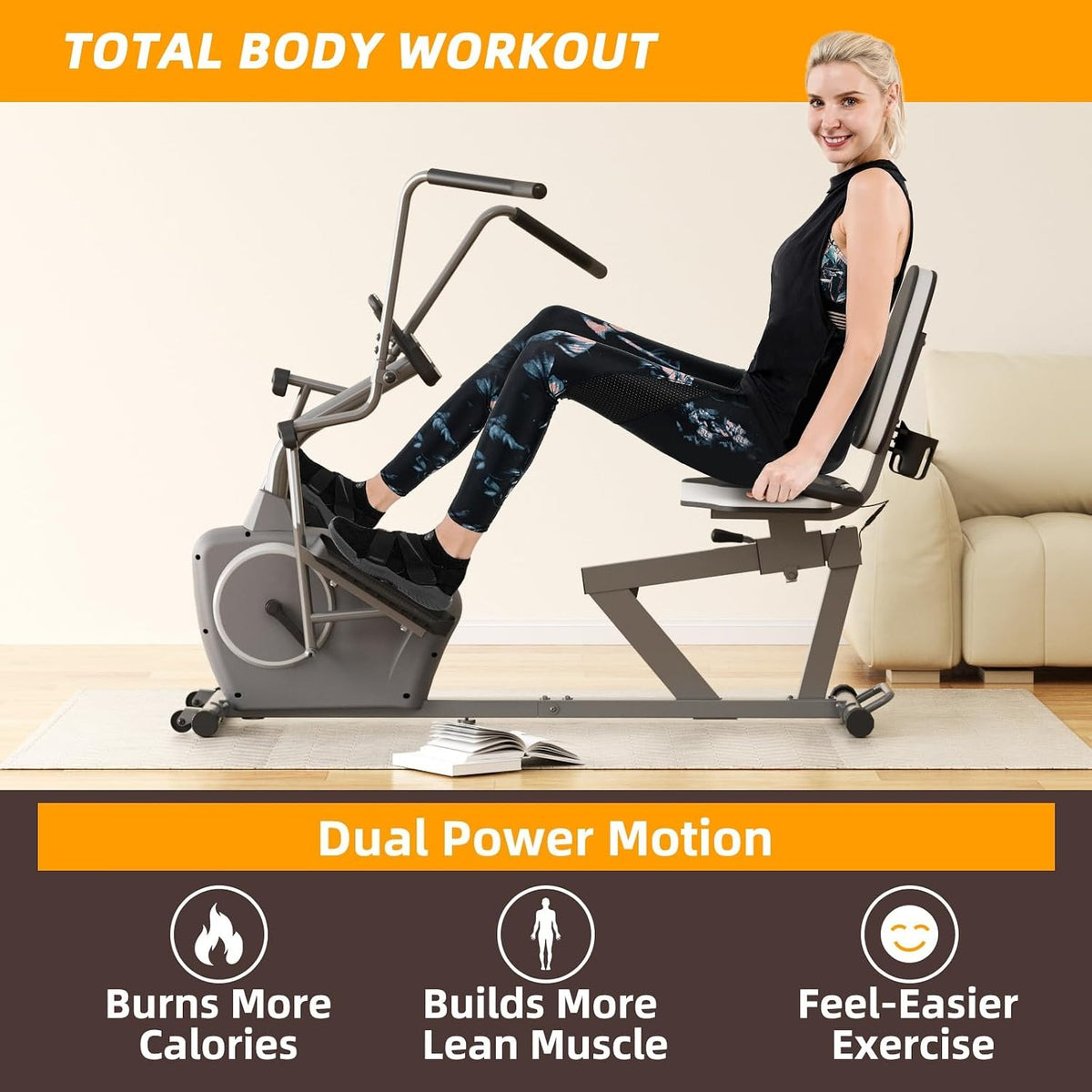 Recumbent Elliptical Cross Trainer