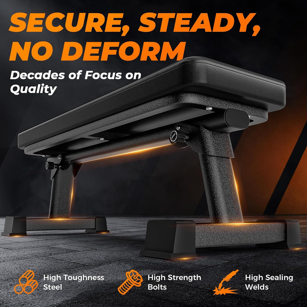 Foldable Flat Weight Bench