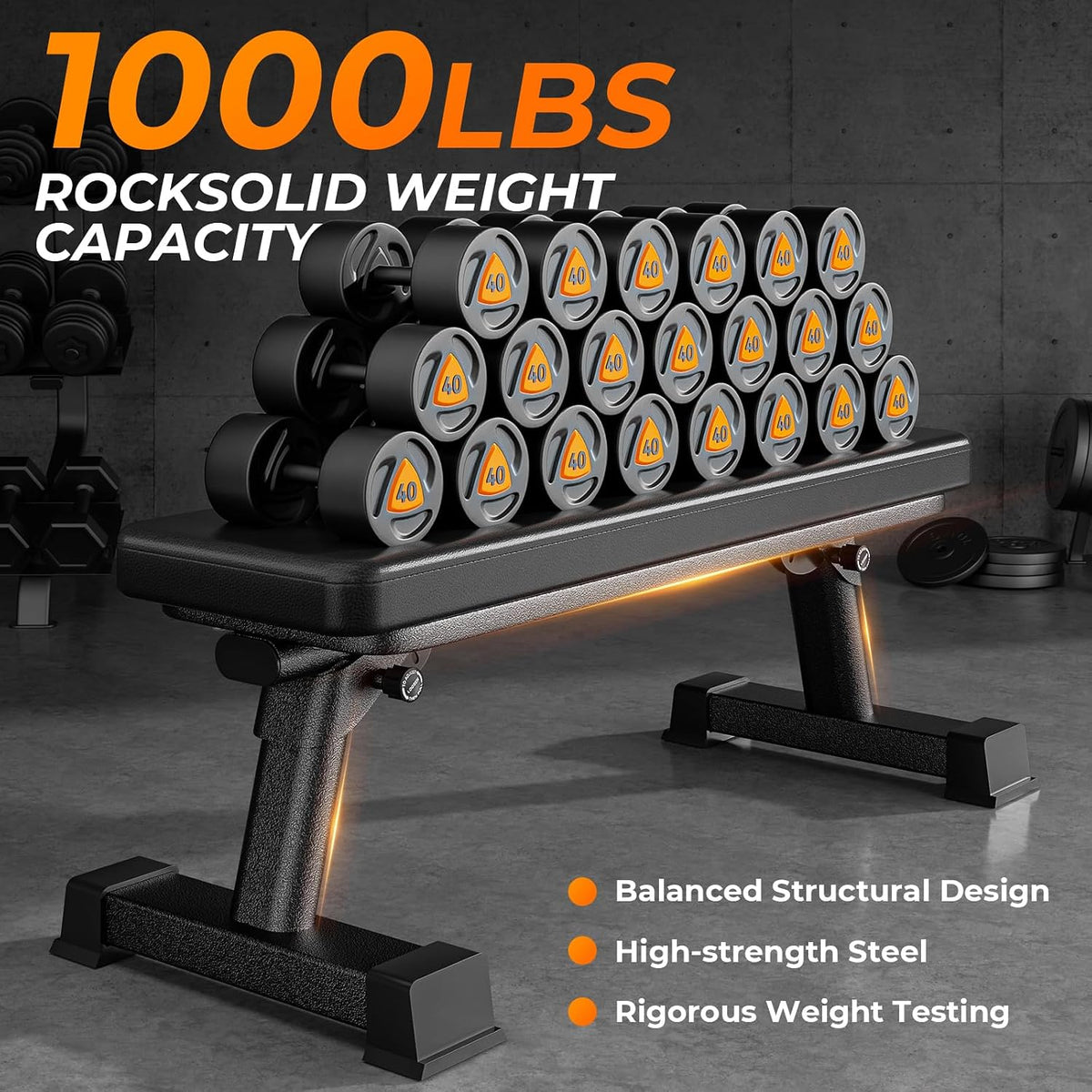 Foldable Flat Weight Bench