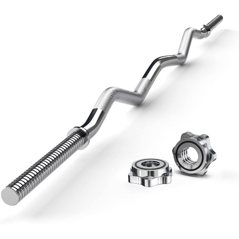 47" EZ Curl Bar 1" with Collars