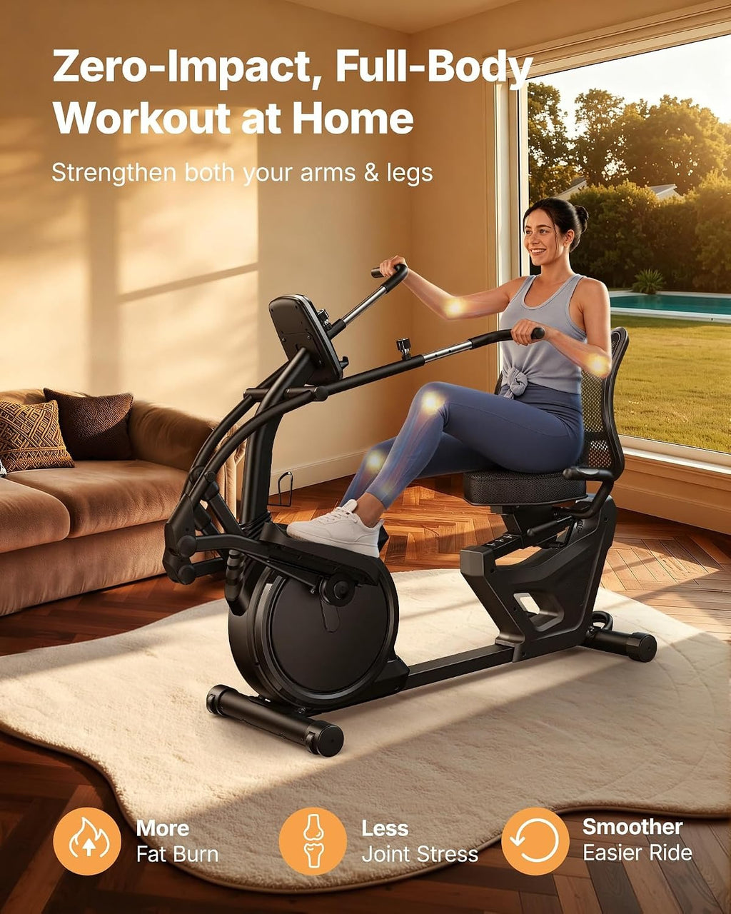 Recumbent Cross Trainer Full Body Workout