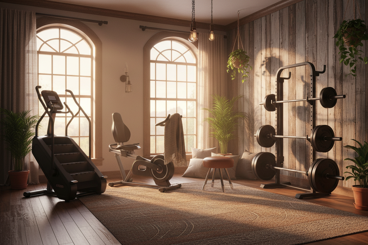 Warm Cozy Fitness Room
